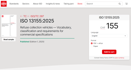 歷史性突破 | 盈峰環(huán)境主導(dǎo)！首個(gè)由中國(guó)企業(yè)牽頭編制的環(huán)衛(wèi)裝備ISO國(guó)際標(biāo)準(zhǔn)正式發(fā)布！